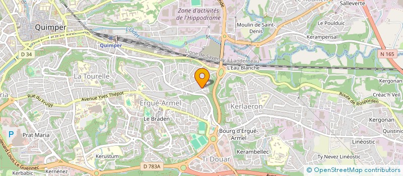 localisation de l'entreprise MADAME KYAM DJONOUMA à QUIMPER