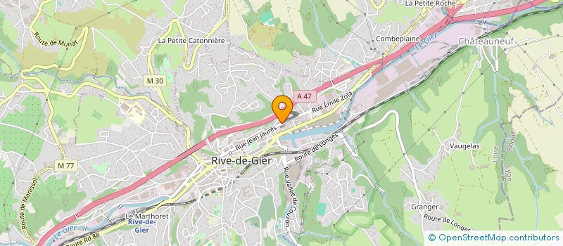 localisation de l'entreprise MADAME KYLLIANA ZERIBI  RIVE-DE-GIER