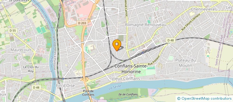 localisation de l'entreprise MADAME KYLLIANE QUENUM  CONFLANS-SAINTE-HONORINE