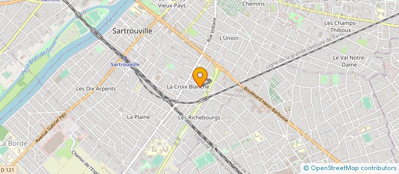 localisation de l'entreprise MADAME KYOKO TAUNAIS  SARTROUVILLE