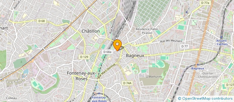 localisation de l'entreprise MADAME L DOMBRAT à BAGNEUX