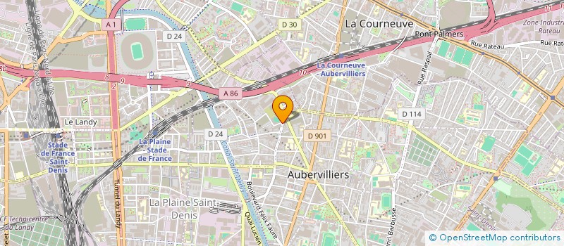 localisation de l'entreprise MADAME LABONI AKTER  AUBERVILLIERS