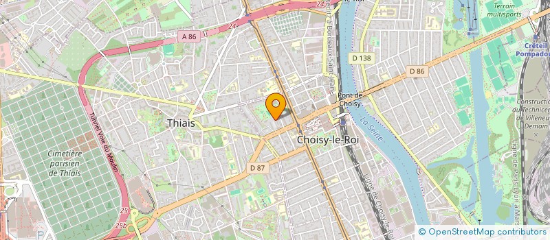 localisation de l'entreprise MADAME LACRAMIOARA-CRISTINA CIBI  CHOISY-LE-ROI