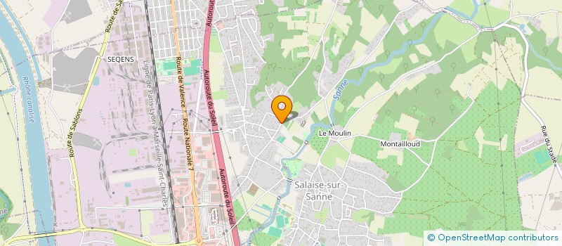 localisation de l'entreprise MADAME LADIGAR ARKAC  SALAISE-SUR-SANNE