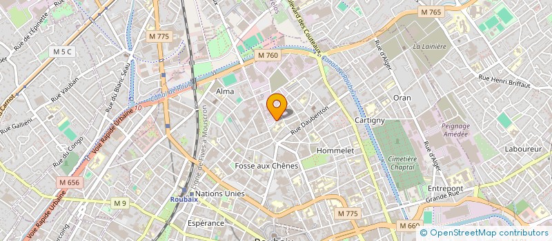 localisation de l'entreprise MADAME LADYNA FUAKALA  ROUBAIX