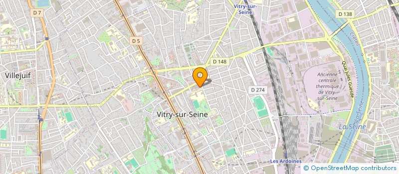 localisation de l'entreprise MADAME LAELA GUEDON  VITRY-SUR-SEINE