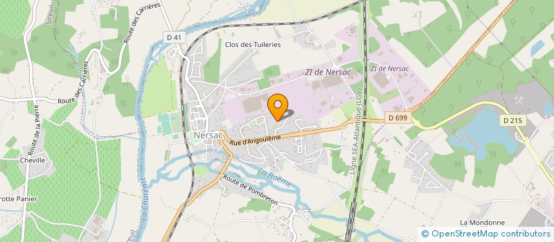 localisation de l'entreprise MADAME LAENA BERGAMO  NERSAC