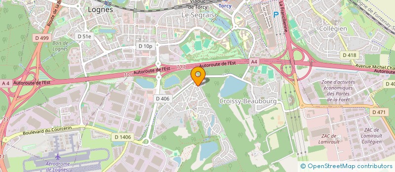 localisation de l'entreprise MADAME LAERCE NTCHOUABIA  CROISSY-BEAUBOURG