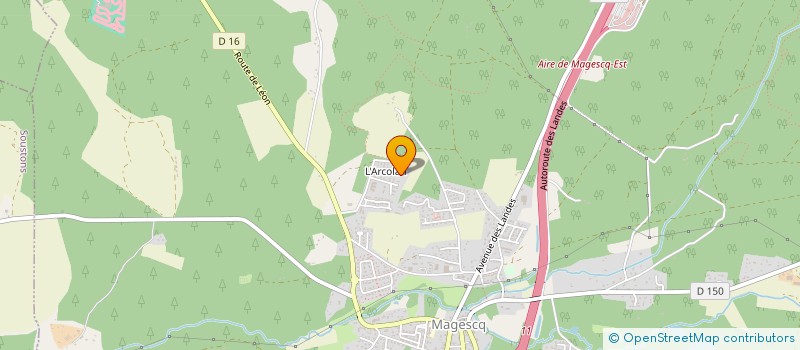 localisation de l'entreprise MADAME LAETICIA DUPIN  MAGESCQ