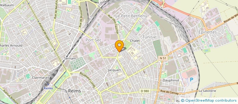 localisation de l'entreprise MADAME LAETICIA FABRE  REIMS