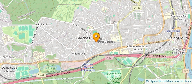 localisation de l'entreprise MADAME LAETICIA FERREIRA à GARCHES