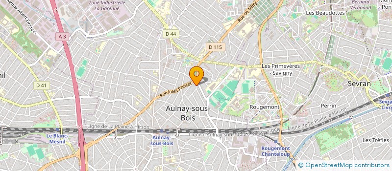 localisation de l'entreprise MADAME LAETICIA GERIN à AULNAY-SOUS-BOIS