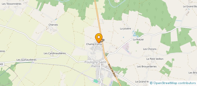 localisation de l'entreprise MADAME LAETICIA LEFRANCQ à POULIGNY-SAINT-PIERRE