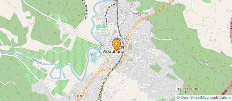 localisation de l'entreprise MADAME LAETICIA MAUGE  VIDAUBAN