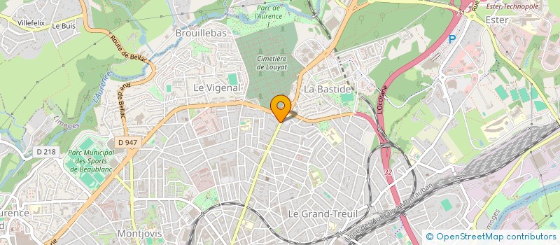localisation de l'entreprise MADAME LAETITA ALBIN à LIMOGES