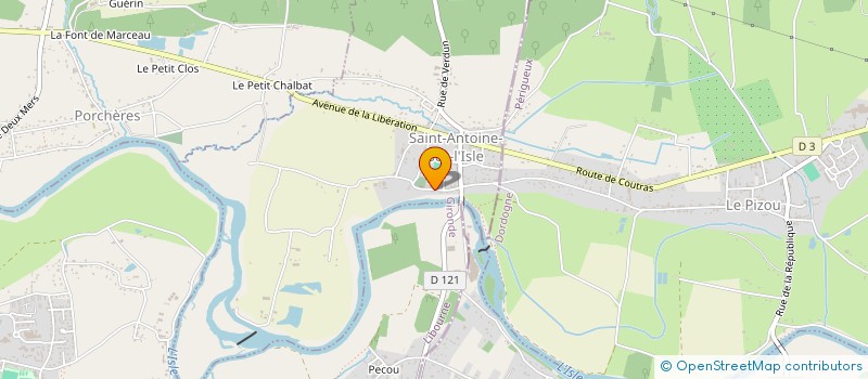 localisation de l'entreprise MADAME LAETITA DE FAVERI  SAINT-ANTOINE-SUR-L'ISLE