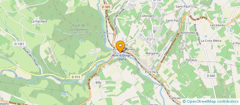 localisation de l'entreprise MADAME LAETITA RAMPON  LEGNY