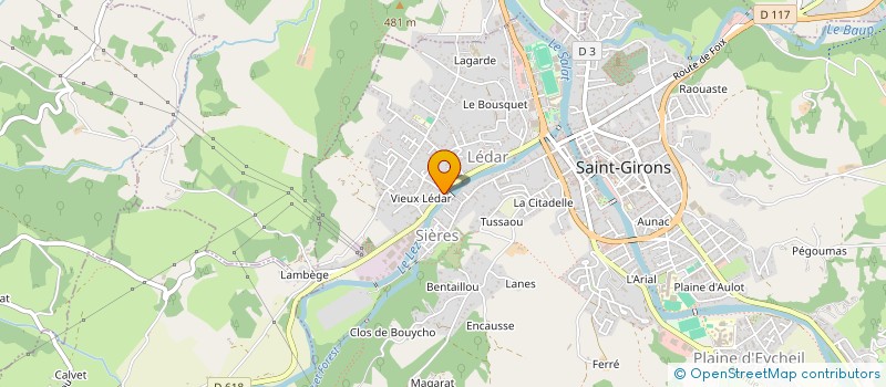 localisation de l'entreprise MADAME LAETITIA ADAM à SAINT-GIRONS