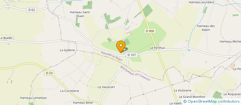 localisation de l'entreprise MADAME LAETITIA AIMARD  RAUVILLE-LA-BIGOT