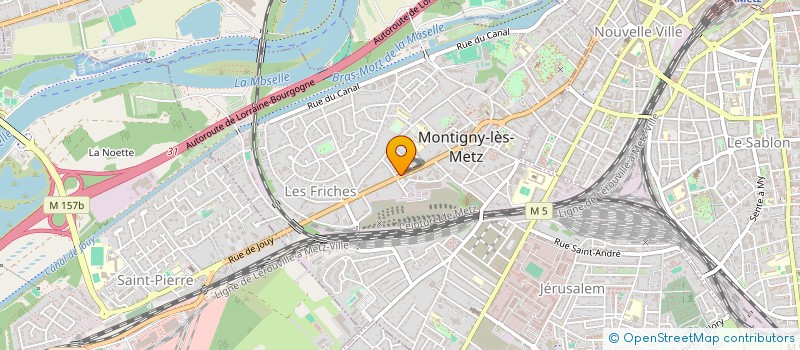 localisation de l'entreprise MADAME LAETITIA AISSA ABDI  MONTIGNY-LES-METZ