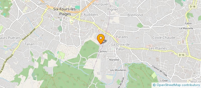 localisation de l'entreprise MADAME LAETITIA ALLEMAND à SIX-FOURS-LES-PLAGES