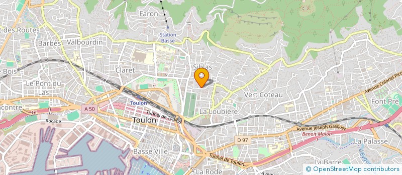 localisation de l'entreprise MADAME LAETITIA ALMINANA  TOULON