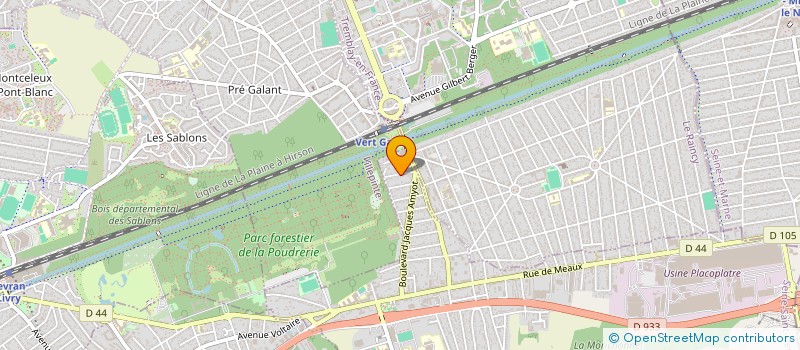 localisation de l'entreprise MADAME LAETITIA ALVES  VAUJOURS