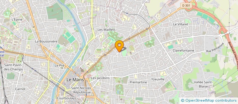 localisation de l'entreprise MADAME LAETITIA ALVES  LE MANS