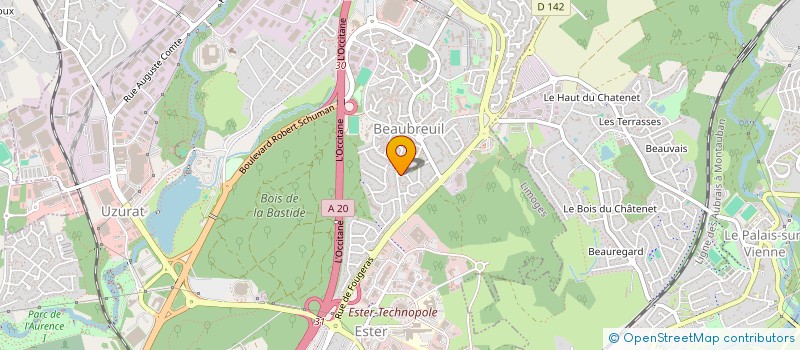 localisation de l'entreprise MADAME LAETITIA AMARI à LIMOGES