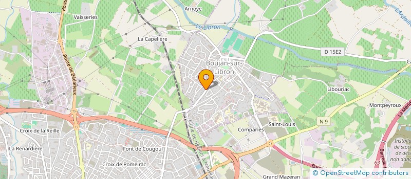 localisation de l'entreprise MADAME LAETITIA ANGLES  BOUJAN-SUR-LIBRON