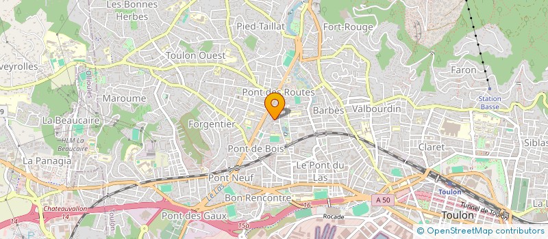 localisation de l'entreprise MADAME LAETITIA ANTON  TOULON