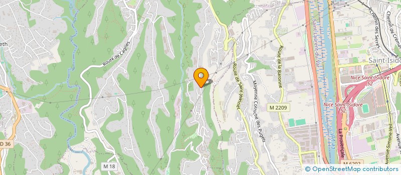 localisation de l'entreprise MADAME LAETITIA ASTEGIANO  LA GAUDE