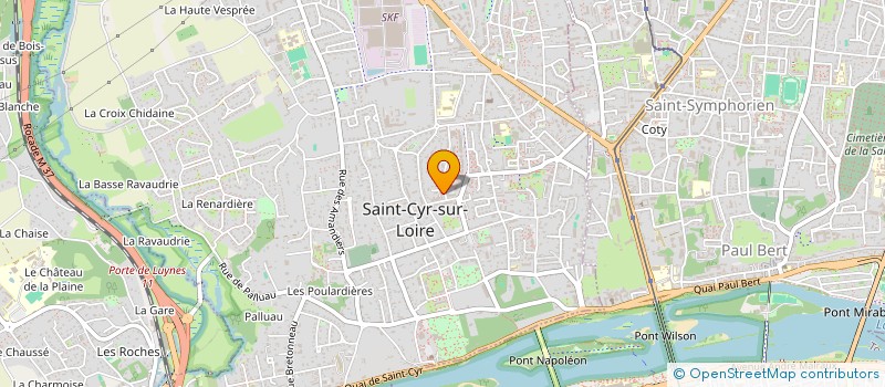 localisation de l'entreprise MADAME LAETITIA AUBIN  SAINT-CYR-SUR-LOIRE