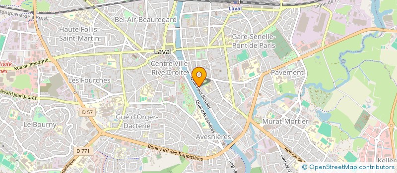 localisation de l'entreprise MADAME LAETITIA AUBREE à LAVAL