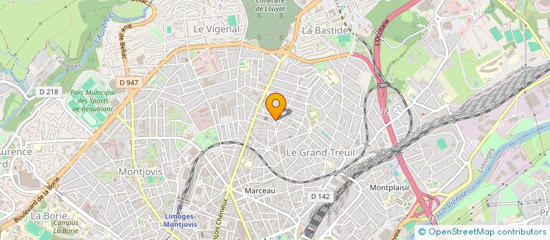 localisation de l'entreprise MADAME LAETITIA AUCHARLES à LIMOGES