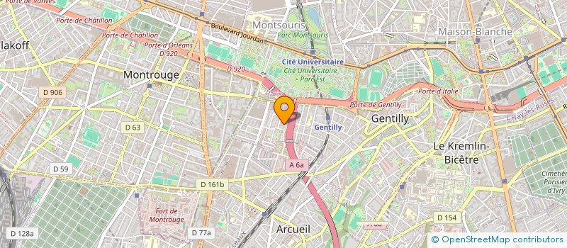 localisation de l'entreprise MADAME LAETITIA AUDINET à GENTILLY