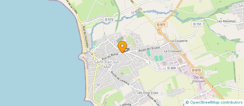 localisation de l'entreprise MADAME LAETITIA AUDOUX  SAINT-PAIR-SUR-MER