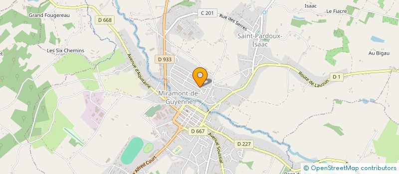 localisation de l'entreprise MADAME LAETITIA AUFFRET  MIRAMONT-DE-GUYENNE