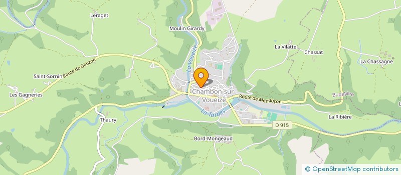localisation de l'entreprise MADAME LAETITIA AUPETIT à CHAMBON-SUR-VOUEIZE