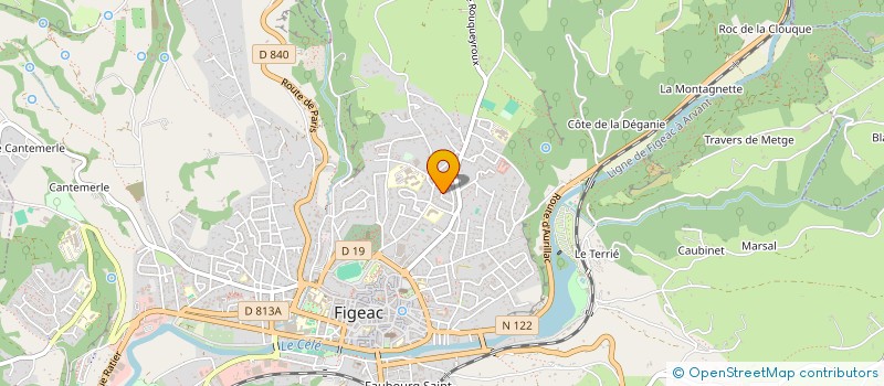 localisation de l'entreprise MADAME LAETITIA AUSTRUIT  FIGEAC