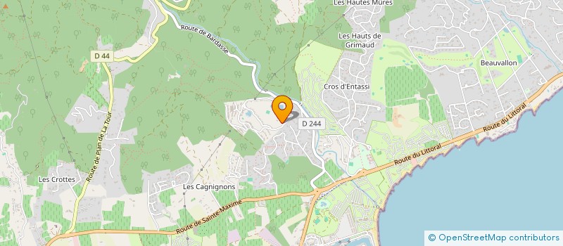 localisation de l'entreprise MADAME LAETITIA AYEB à GRIMAUD