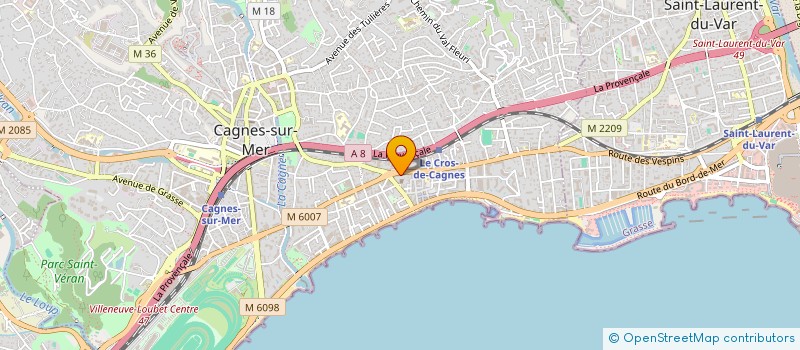 localisation de l'entreprise MADAME LAETITIA BAHOUNON à CAGNES-SUR-MER