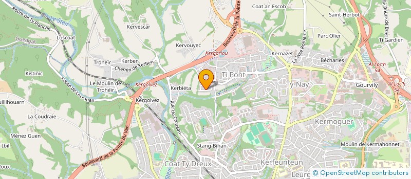 localisation de l'entreprise MADAME LAETITIA BALCON à QUIMPER