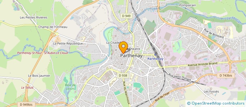 localisation de l'entreprise MADAME LAETITIA BANNIERE DACREMONT  PARTHENAY