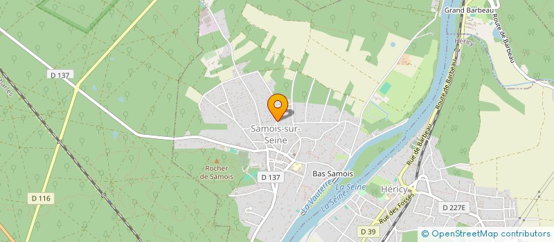 localisation de l'entreprise MADAME LAETITIA BAQUET  SAMOIS-SUR-SEINE