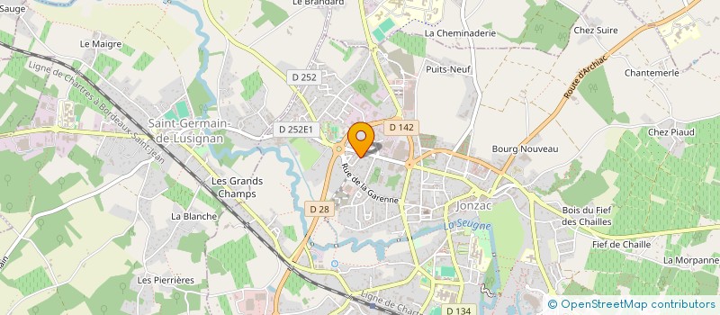 localisation de l'entreprise MADAME LAETITIA BARBET  JONZAC