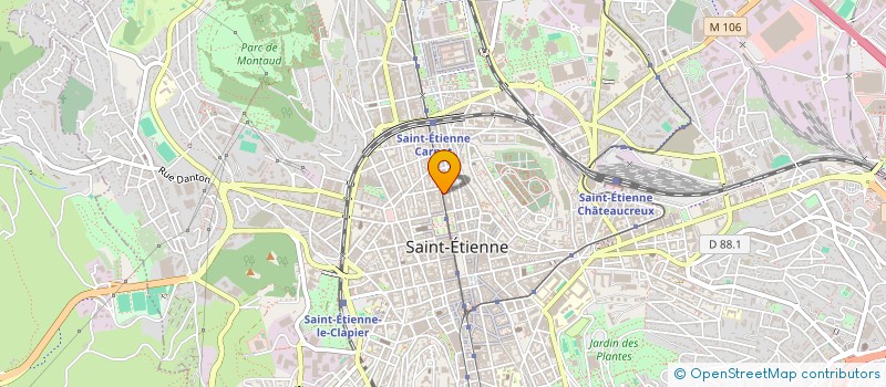 localisation de l'entreprise MADAME LAETITIA BARET à SAINT-ETIENNE