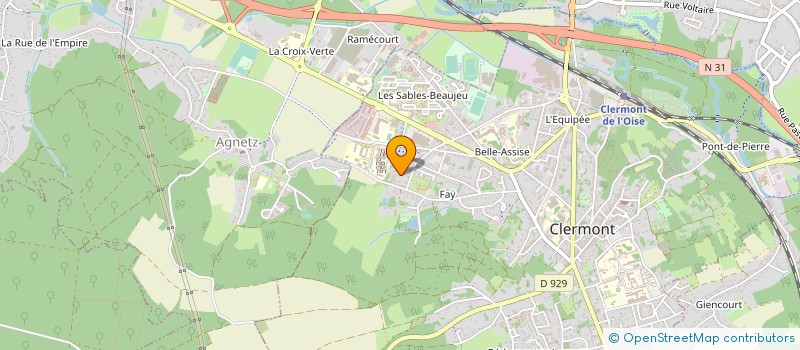 localisation de l'entreprise MADAME LAETITIA BARNIER à CLERMONT