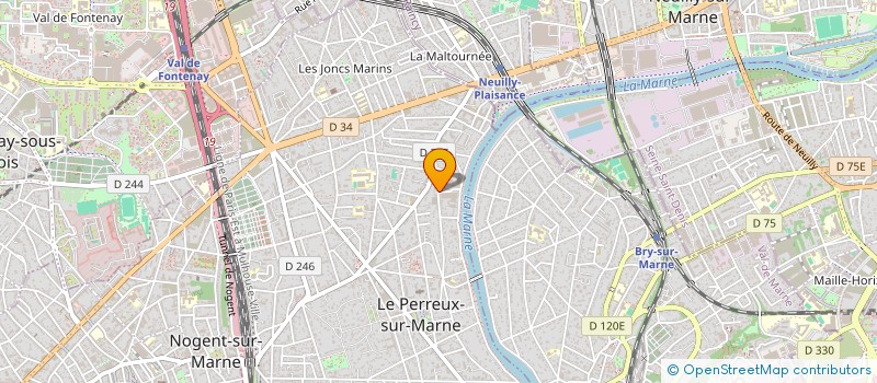 localisation de l'entreprise MADAME LAETITIA BARNIER  LE PERREUX-SUR-MARNE