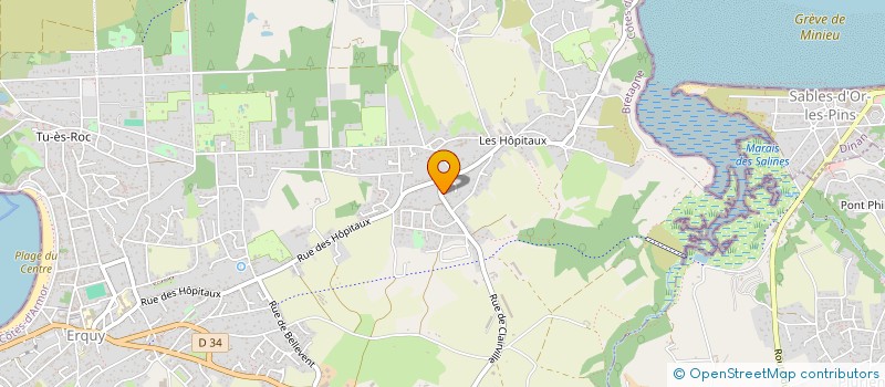 localisation de l'entreprise MADAME LAETITIA BARON  ERQUY